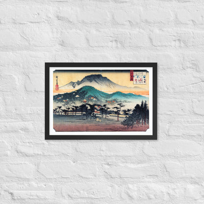 Evening Bell at Mii Temple by Utagawa Hiroshige