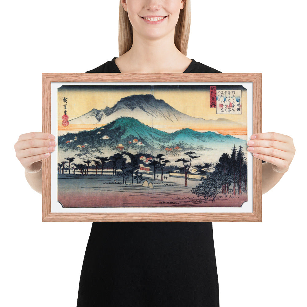 Evening Bell at Mii Temple by Utagawa Hiroshige