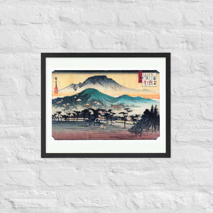 Evening Bell at Mii Temple by Utagawa Hiroshige