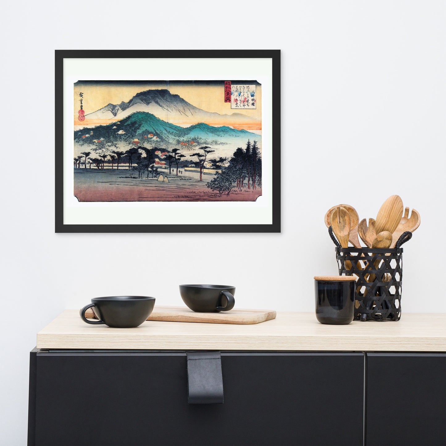 Evening Bell at Mii Temple by Utagawa Hiroshige