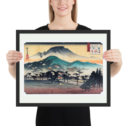 Evening Bell at Mii Temple by Utagawa Hiroshige