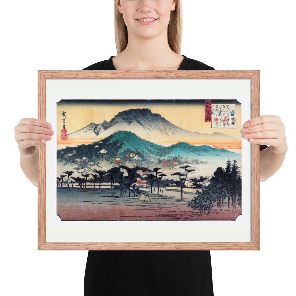Evening Bell at Mii Temple by Utagawa Hiroshige