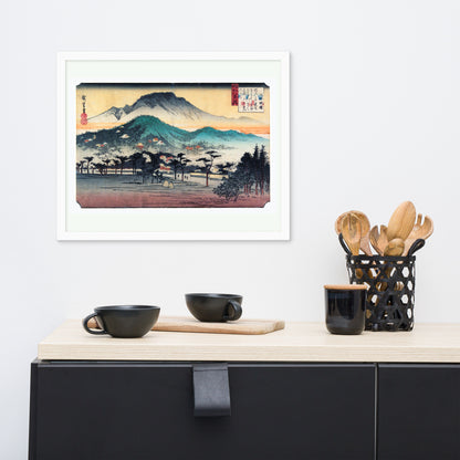 Evening Bell at Mii Temple by Utagawa Hiroshige