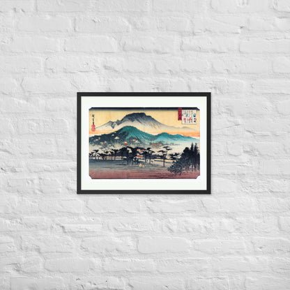 Evening Bell at Mii Temple by Utagawa Hiroshige