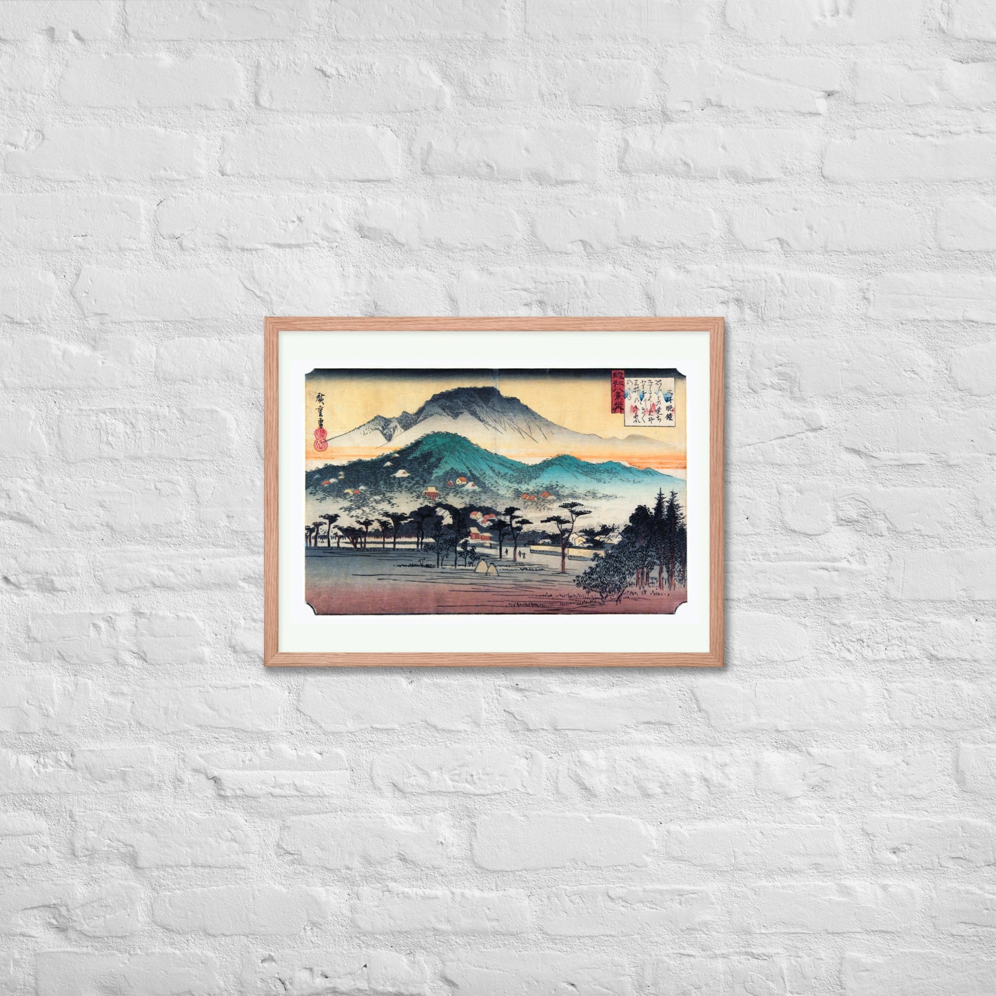 Evening Bell at Mii Temple by Utagawa Hiroshige