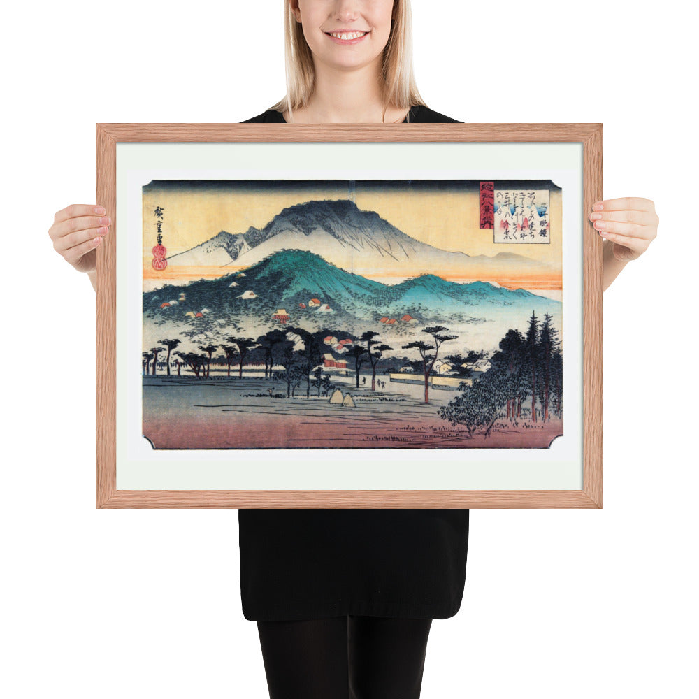 Evening Bell at Mii Temple by Utagawa Hiroshige