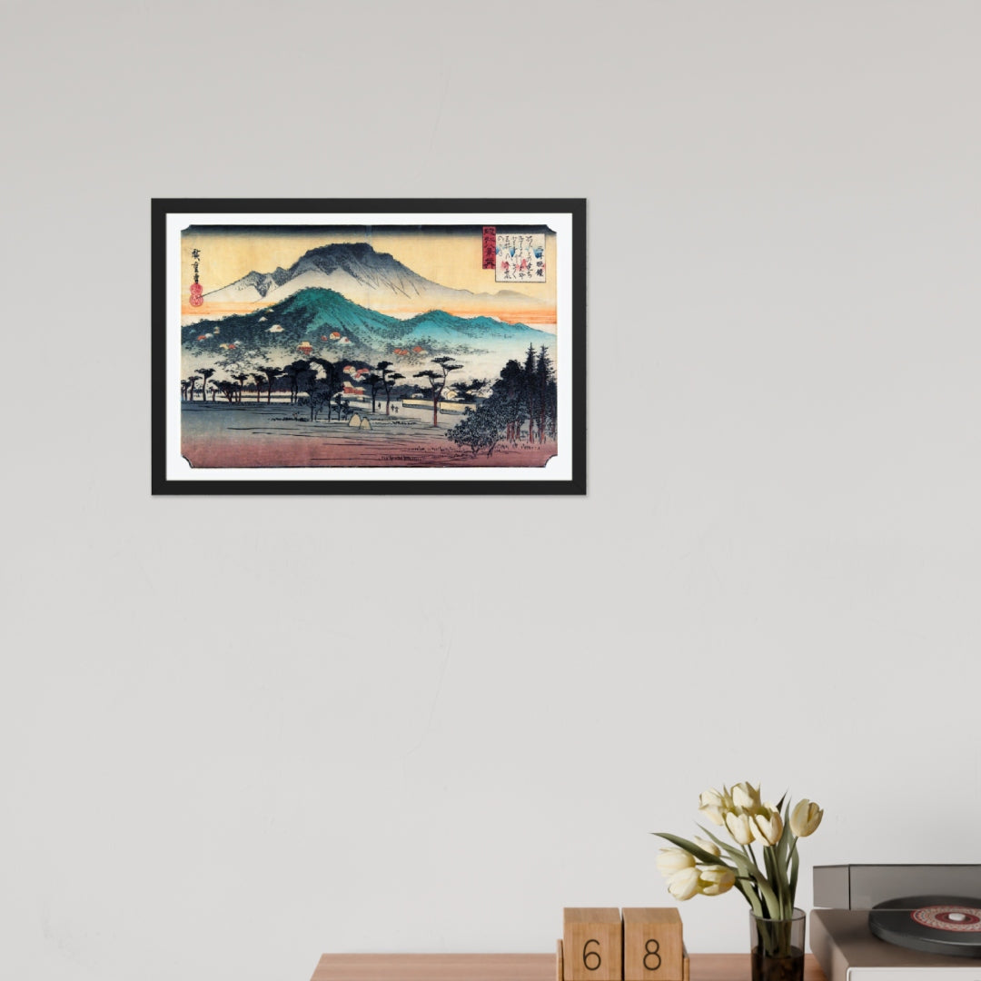 Evening Bell at Mii Temple by Utagawa Hiroshige