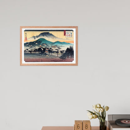 Evening Bell at Mii Temple by Utagawa Hiroshige