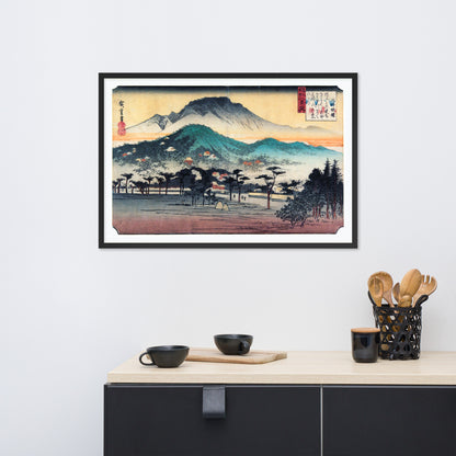 Evening Bell at Mii Temple by Utagawa Hiroshige
