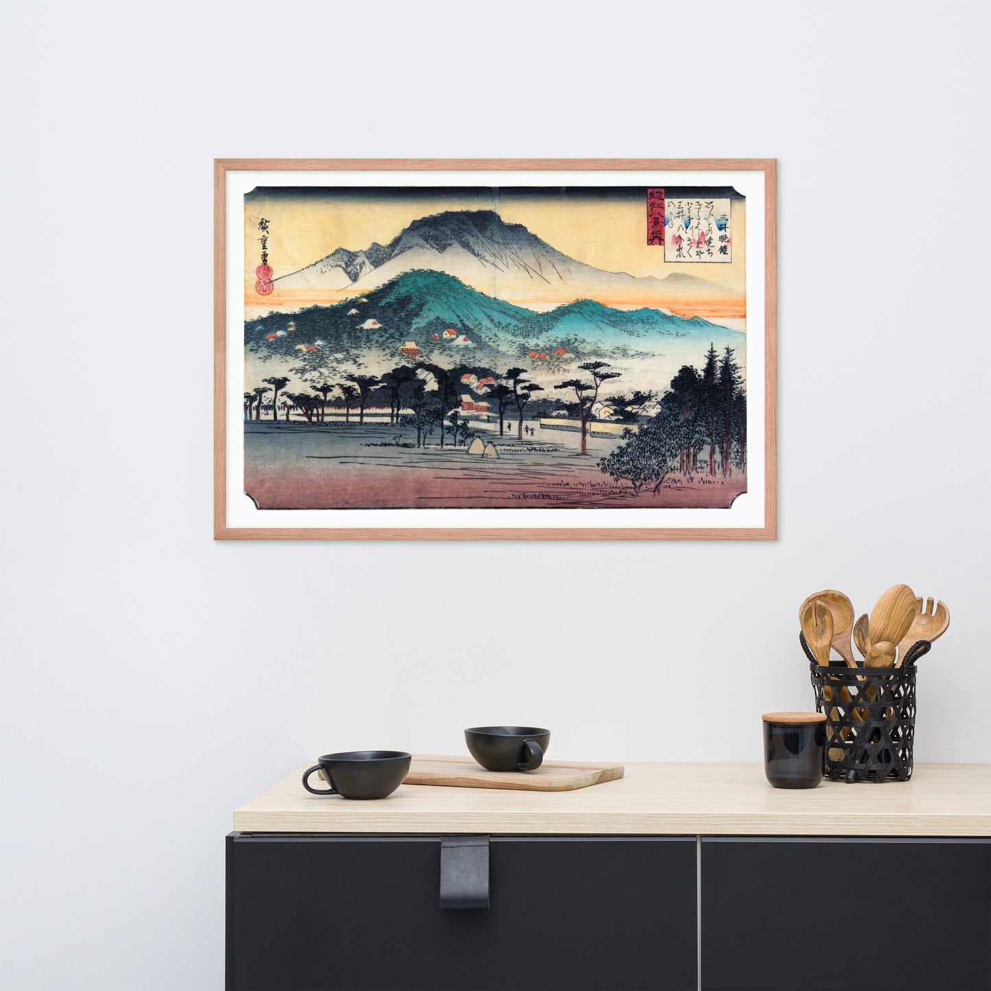 Evening Bell at Mii Temple by Utagawa Hiroshige