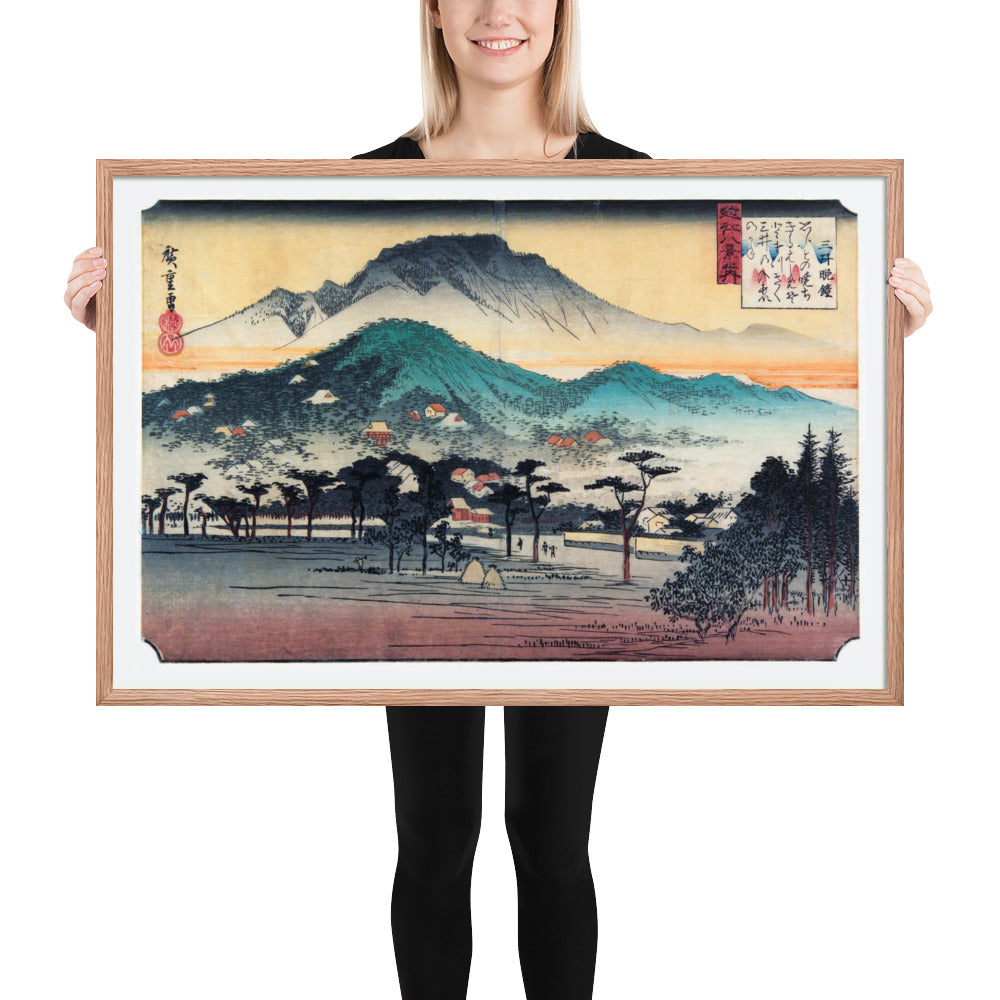 Evening Bell at Mii Temple by Utagawa Hiroshige