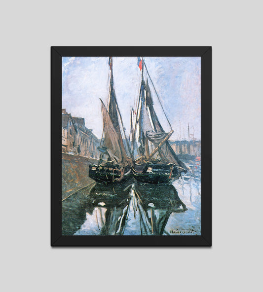 Fishing Boats at Honfleur by Claude Monet
