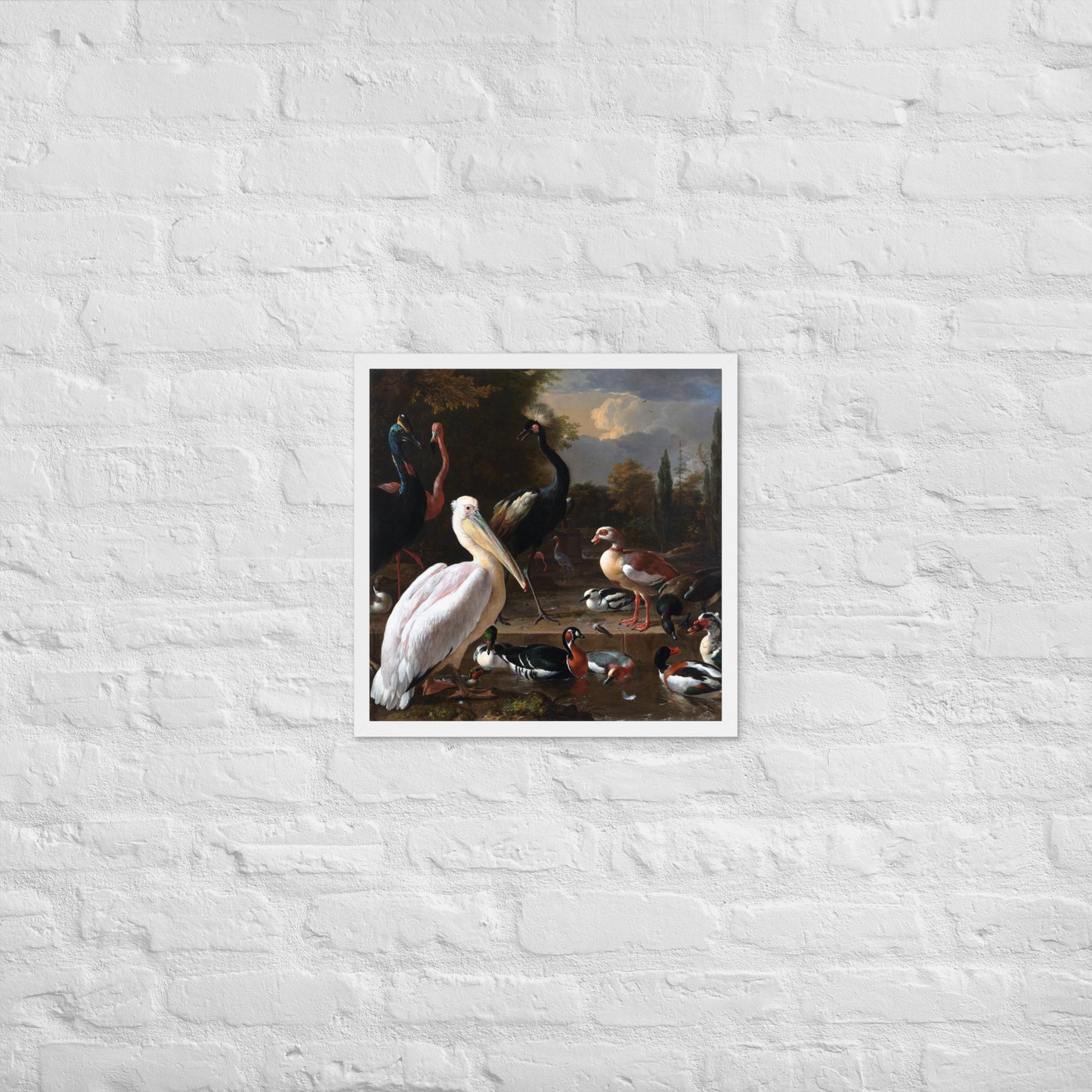 The Floating Feather by Melchior d' Hondecoeter