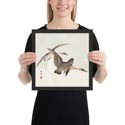 Geese and Full Moon by Ohara Koson