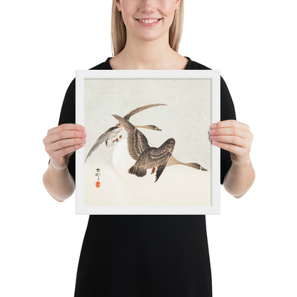Geese and Full Moon by Ohara Koson