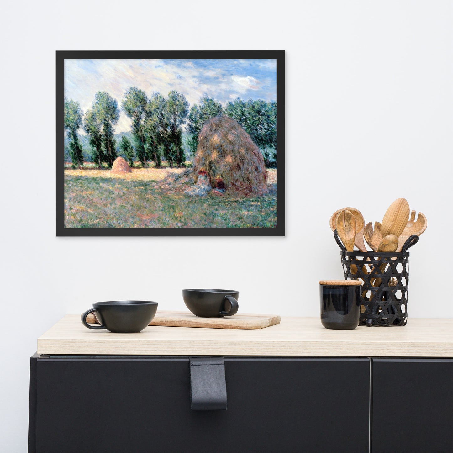 Haystacks by Claude Monet