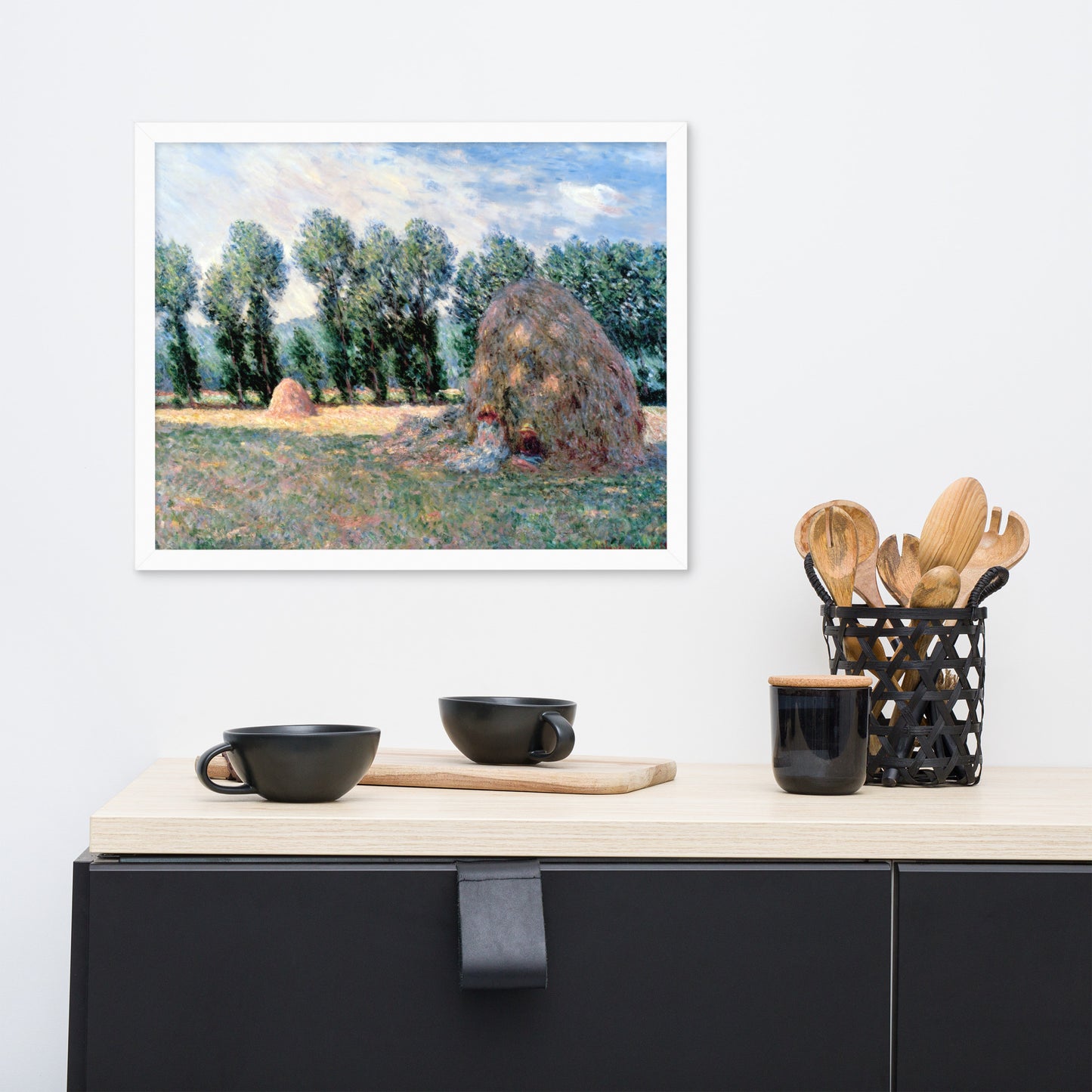 Haystacks by Claude Monet