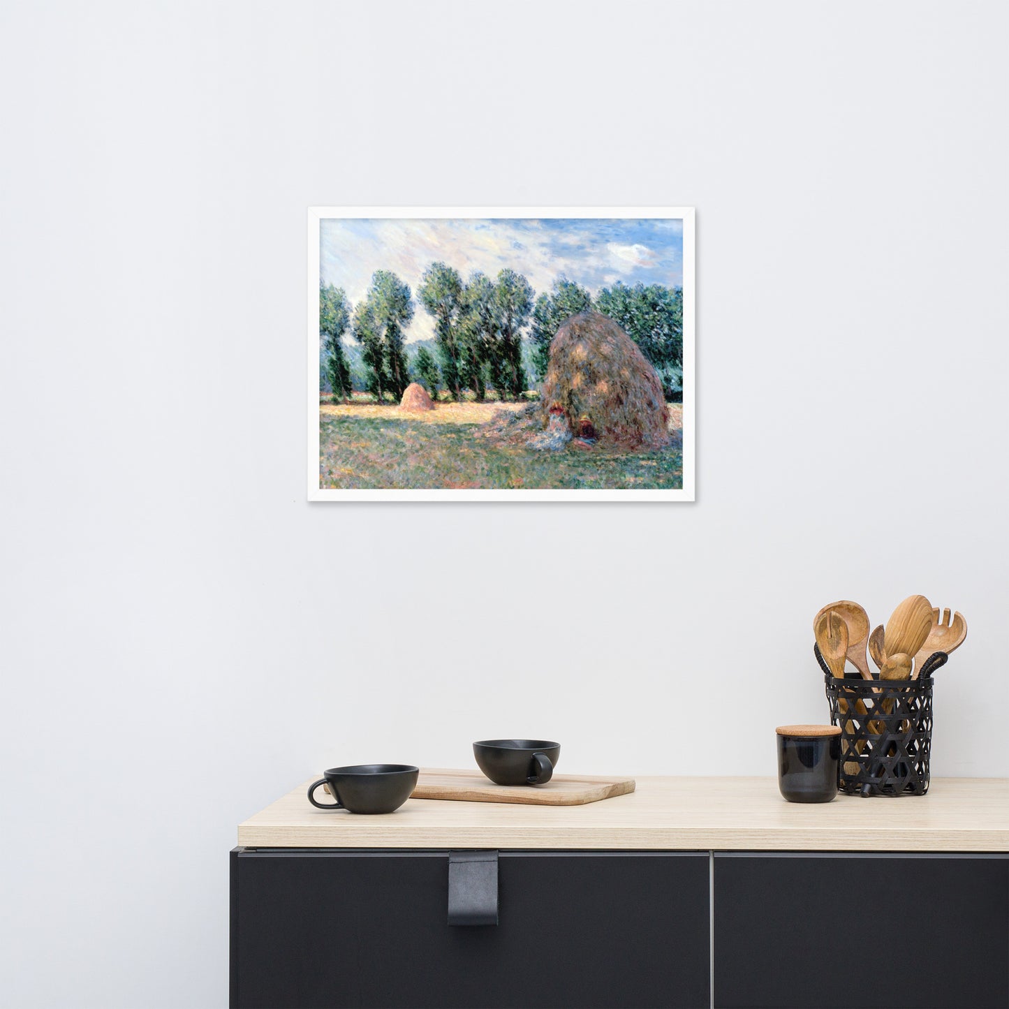 Haystacks by Claude Monet