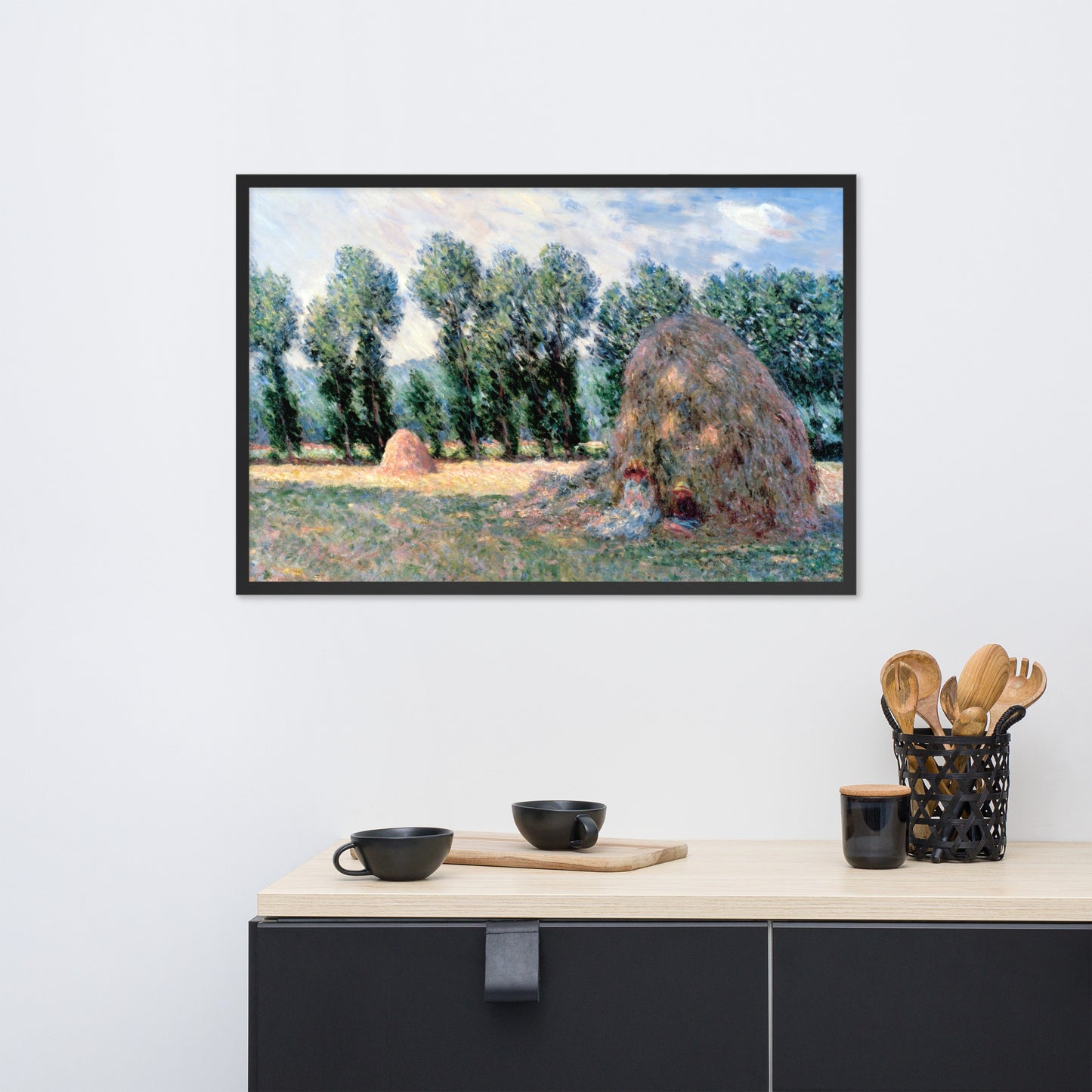 Haystacks by Claude Monet