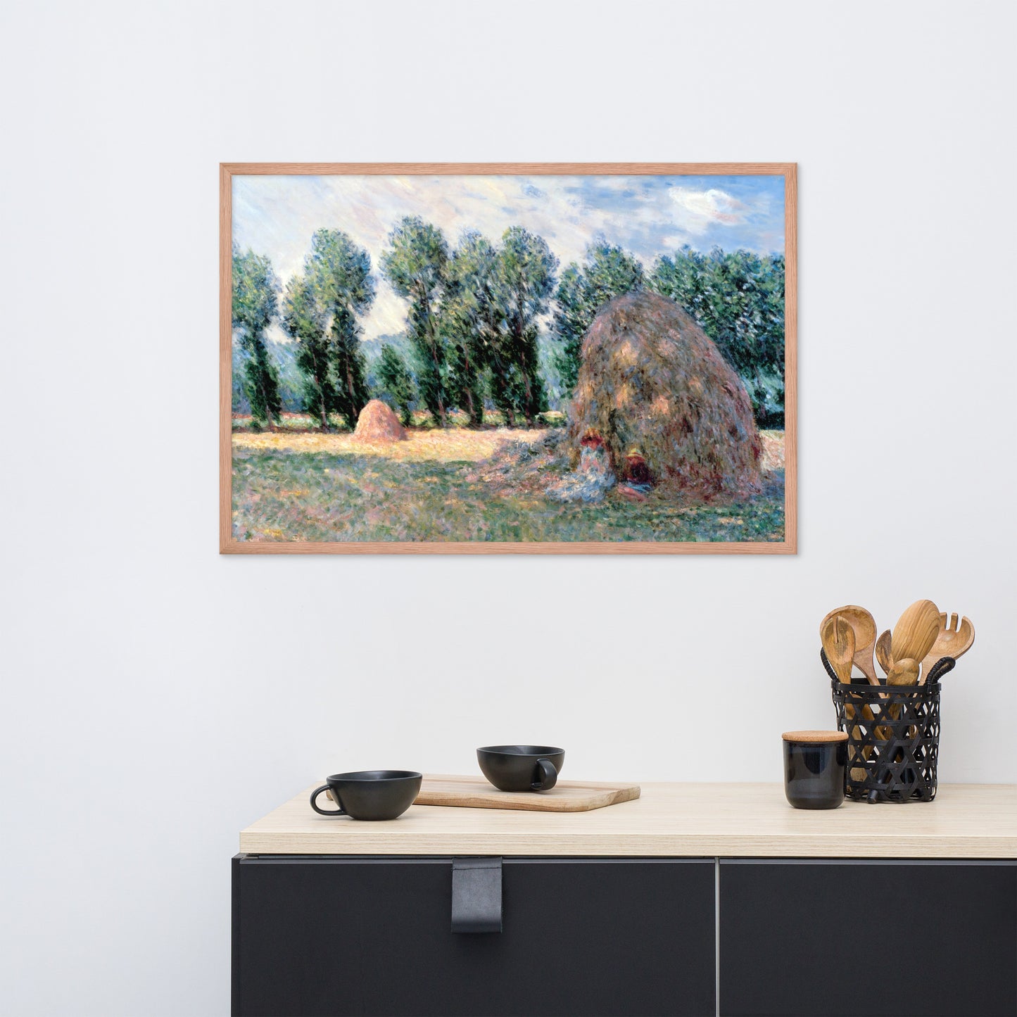 Haystacks by Claude Monet