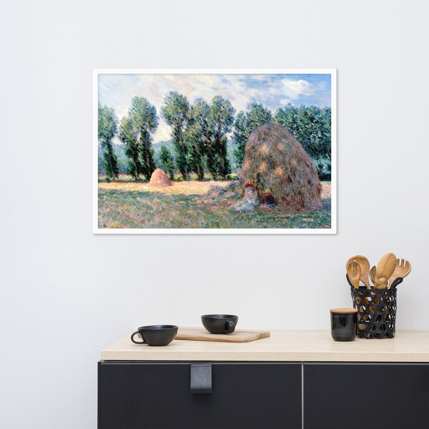Haystacks by Claude Monet