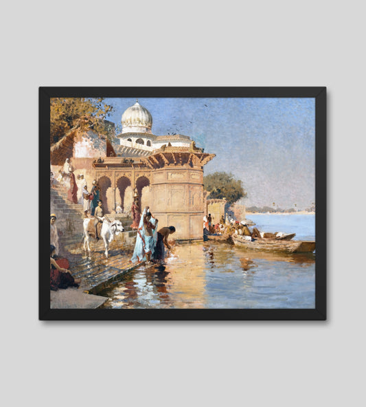 Along the Ghats, Mathura by Edwin Lord Weeks