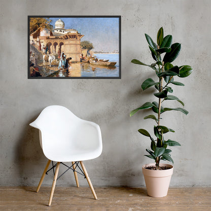 Along the Ghats, Mathura by Edwin Lord Weeks