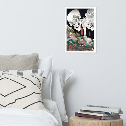 Mitsukuni Defying the Skeleton Specter II by Utagawa Kuniyoshi