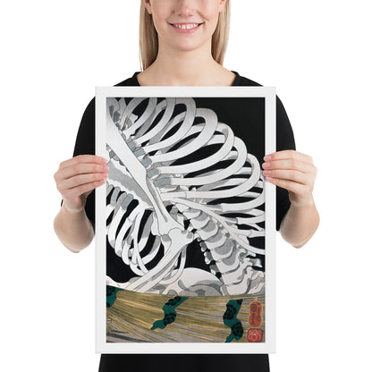Mitsukuni Defying the Skeleton Specter III by Utagawa Kuniyoshi