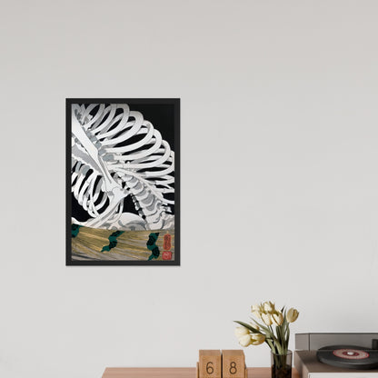 Mitsukuni Defying the Skeleton Specter III by Utagawa Kuniyoshi