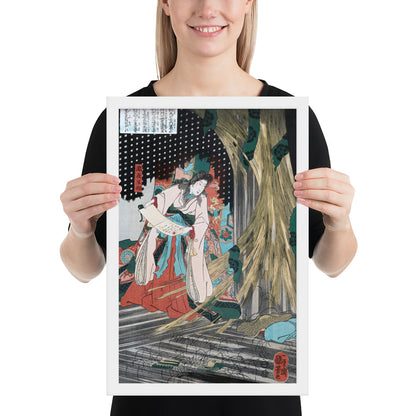 Mitsukuni Defying the Skeleton Specter I by Utagawa Kuniyoshi