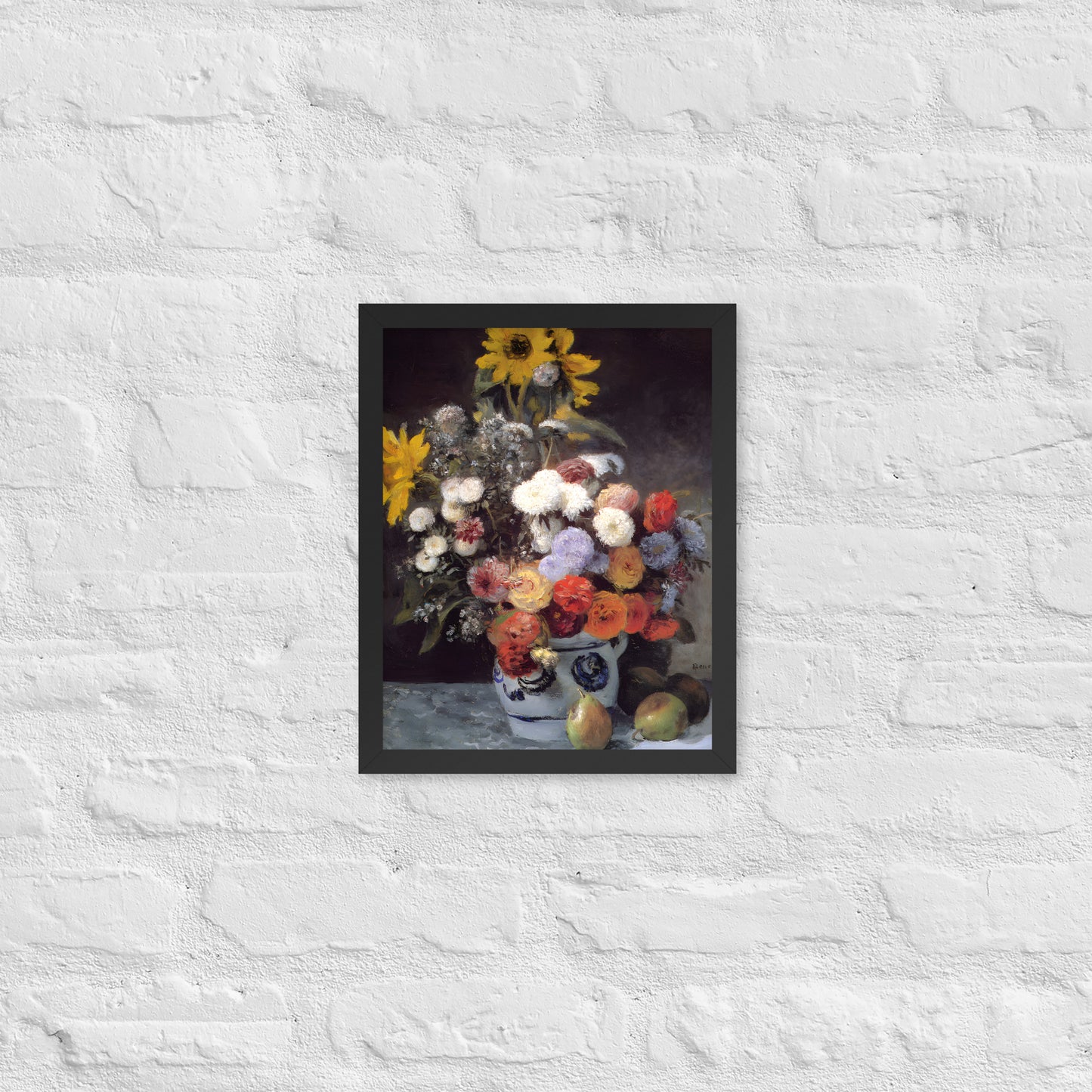 Mixed Flowers in an Earthenware Pot by Pierre-Auguste Renoir