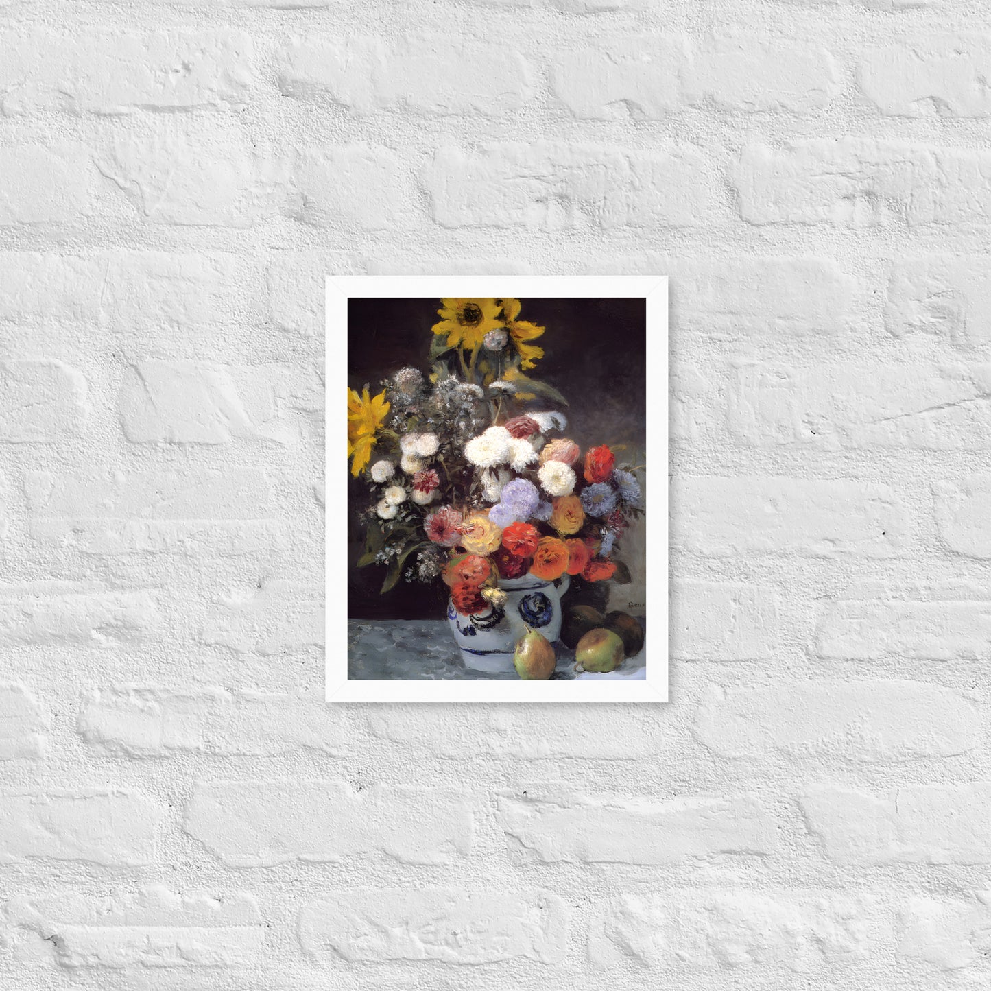 Mixed Flowers in an Earthenware Pot by Pierre-Auguste Renoir