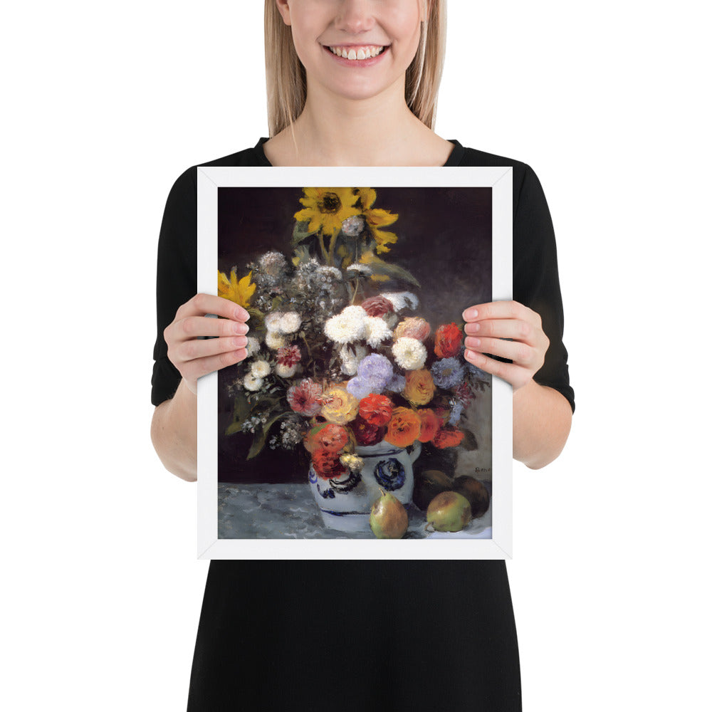 Mixed Flowers in an Earthenware Pot by Pierre-Auguste Renoir