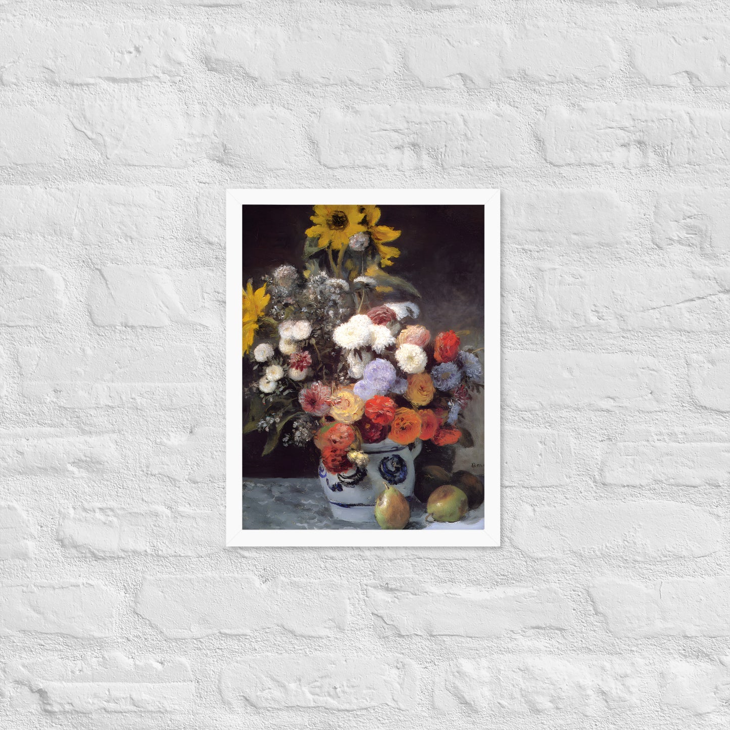 Mixed Flowers in an Earthenware Pot by Pierre-Auguste Renoir