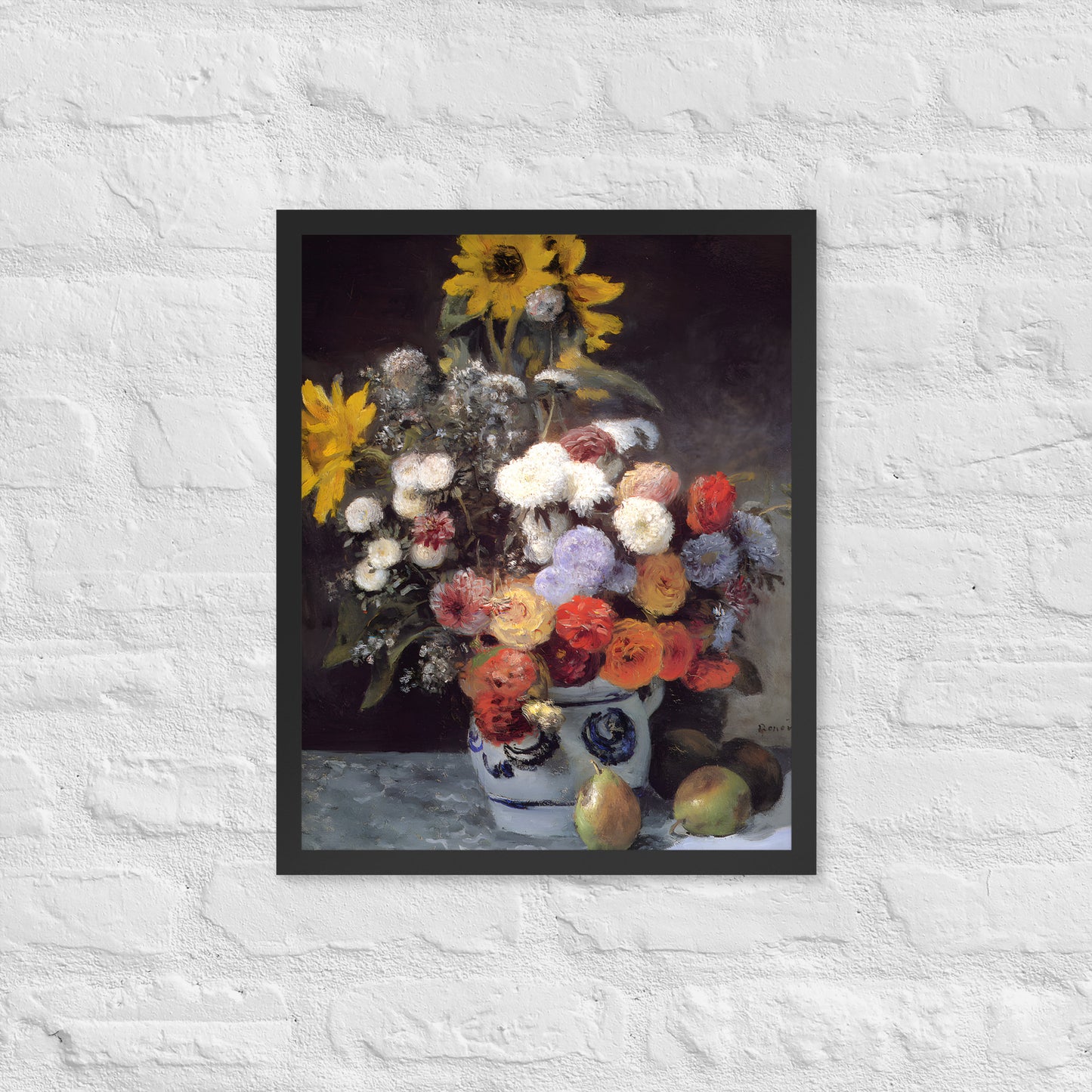 Mixed Flowers in an Earthenware Pot by Pierre-Auguste Renoir