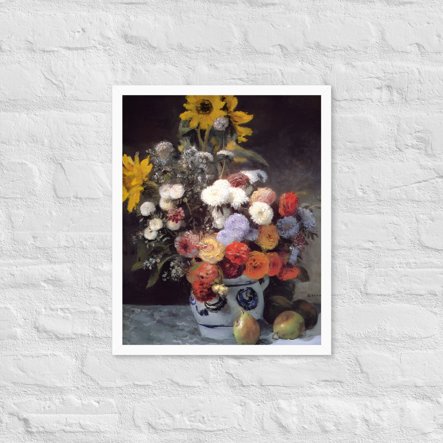 Mixed Flowers in an Earthenware Pot by Pierre-Auguste Renoir
