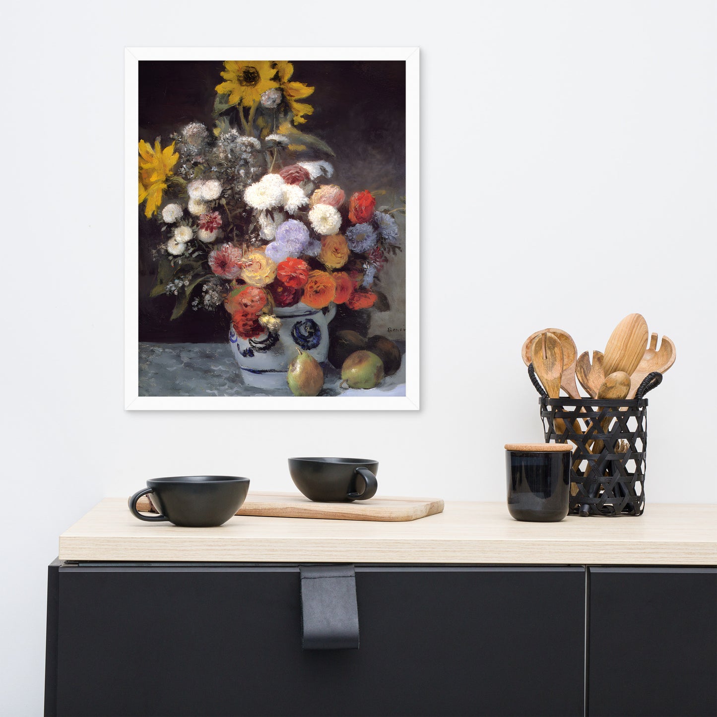 Mixed Flowers in an Earthenware Pot by Pierre-Auguste Renoir