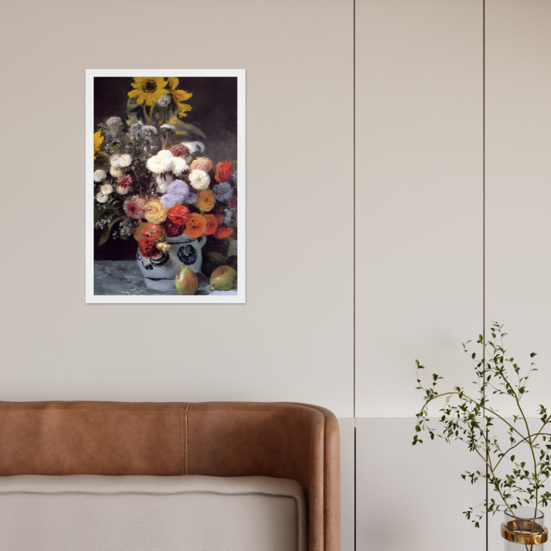 Mixed Flowers in an Earthenware Pot by Pierre-Auguste Renoir