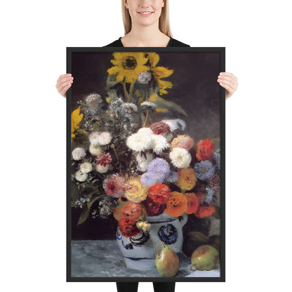 Mixed Flowers in an Earthenware Pot by Pierre-Auguste Renoir