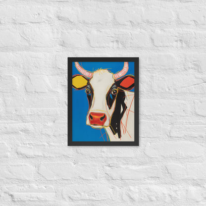 Moo-d Pop - Stylized Cow Portrait