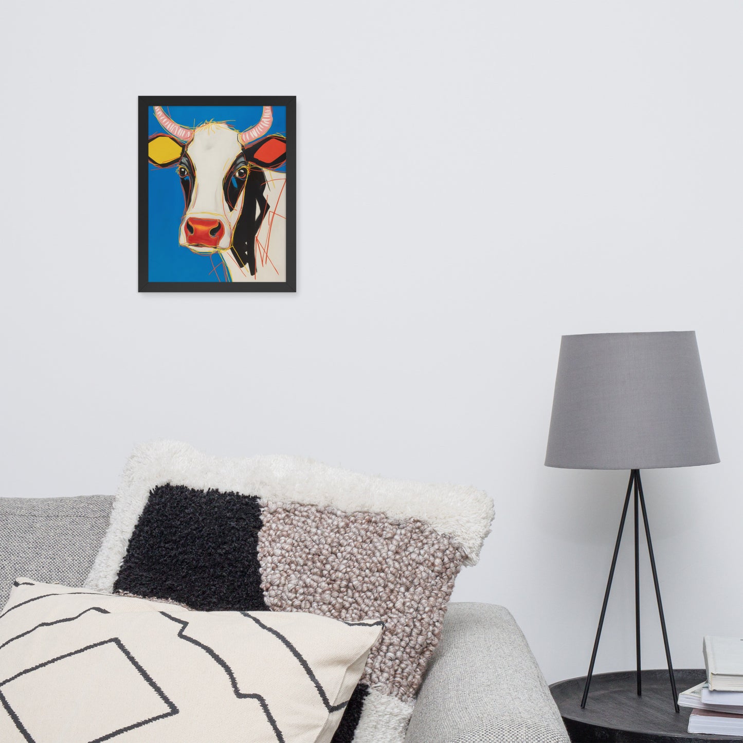 Moo-d Pop - Stylized Cow Portrait