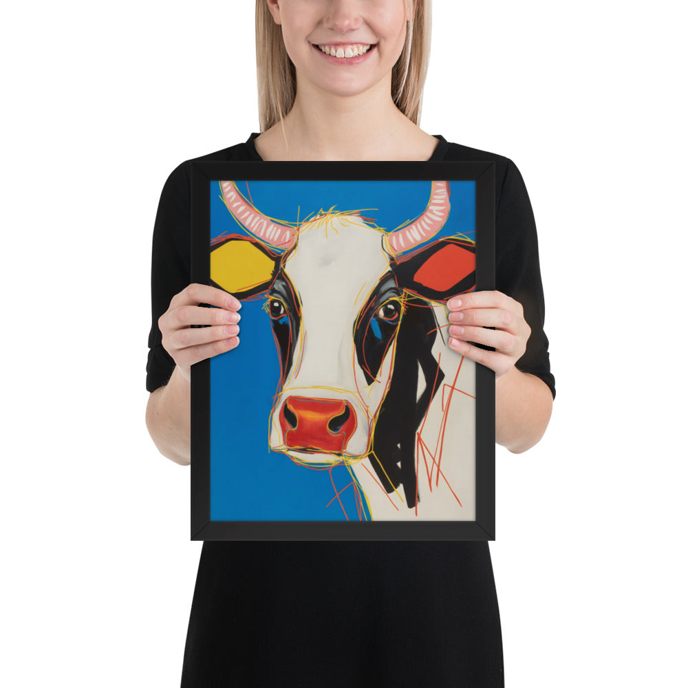 Moo-d Pop - Stylized Cow Portrait