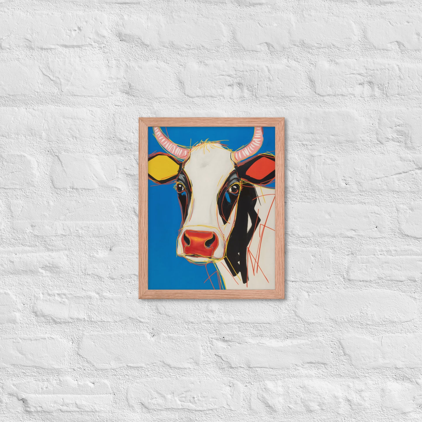 Moo-d Pop - Stylized Cow Portrait
