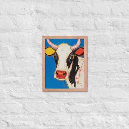 Moo-d Pop - Stylized Cow Portrait