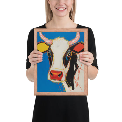 Moo-d Pop - Stylized Cow Portrait