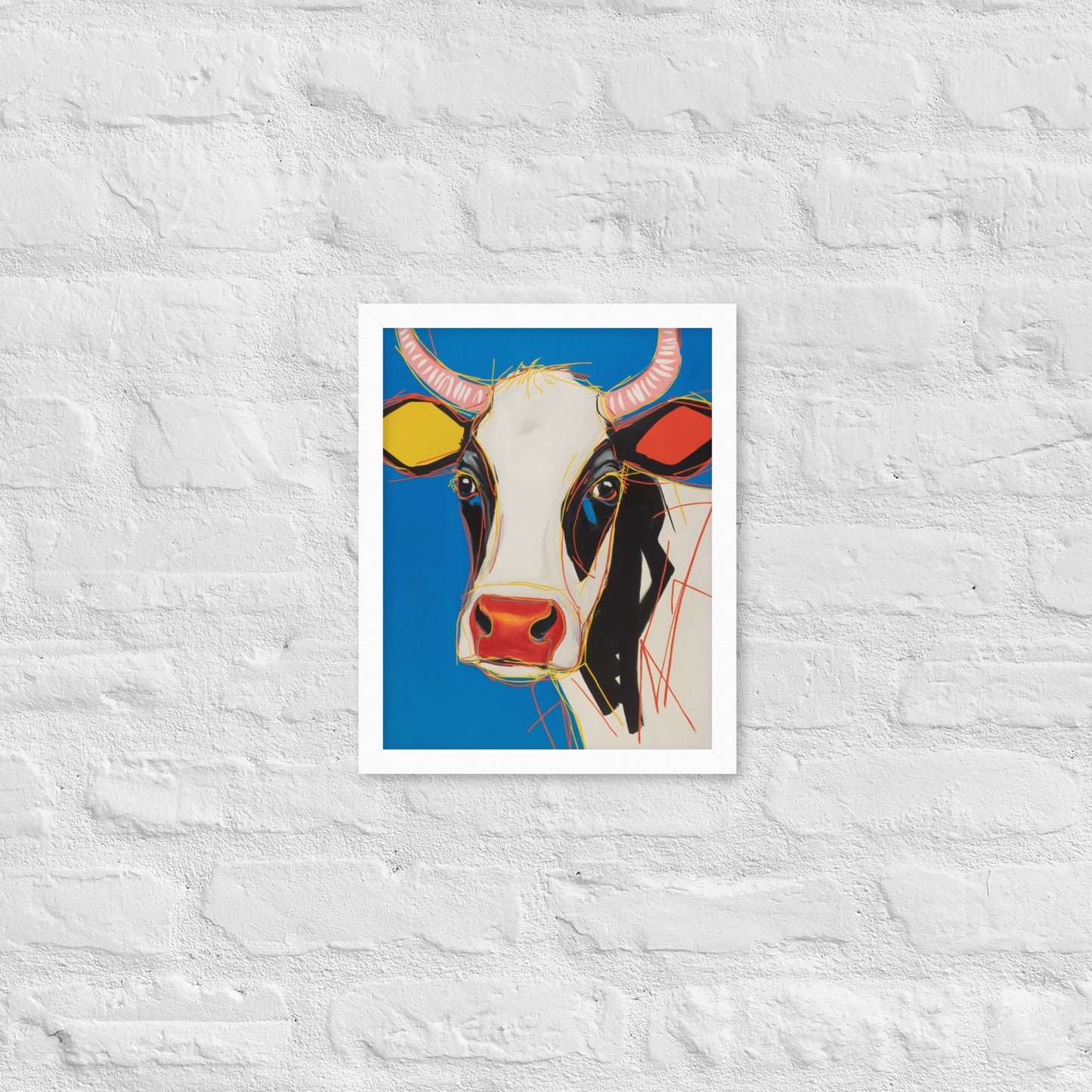 Moo-d Pop - Stylized Cow Portrait