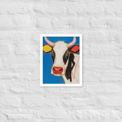 Moo-d Pop - Stylized Cow Portrait