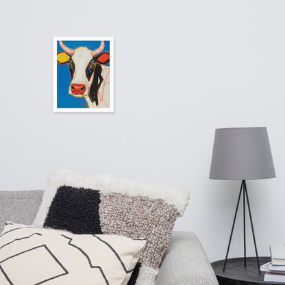 Moo-d Pop - Stylized Cow Portrait