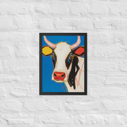 Moo-d Pop - Stylized Cow Portrait